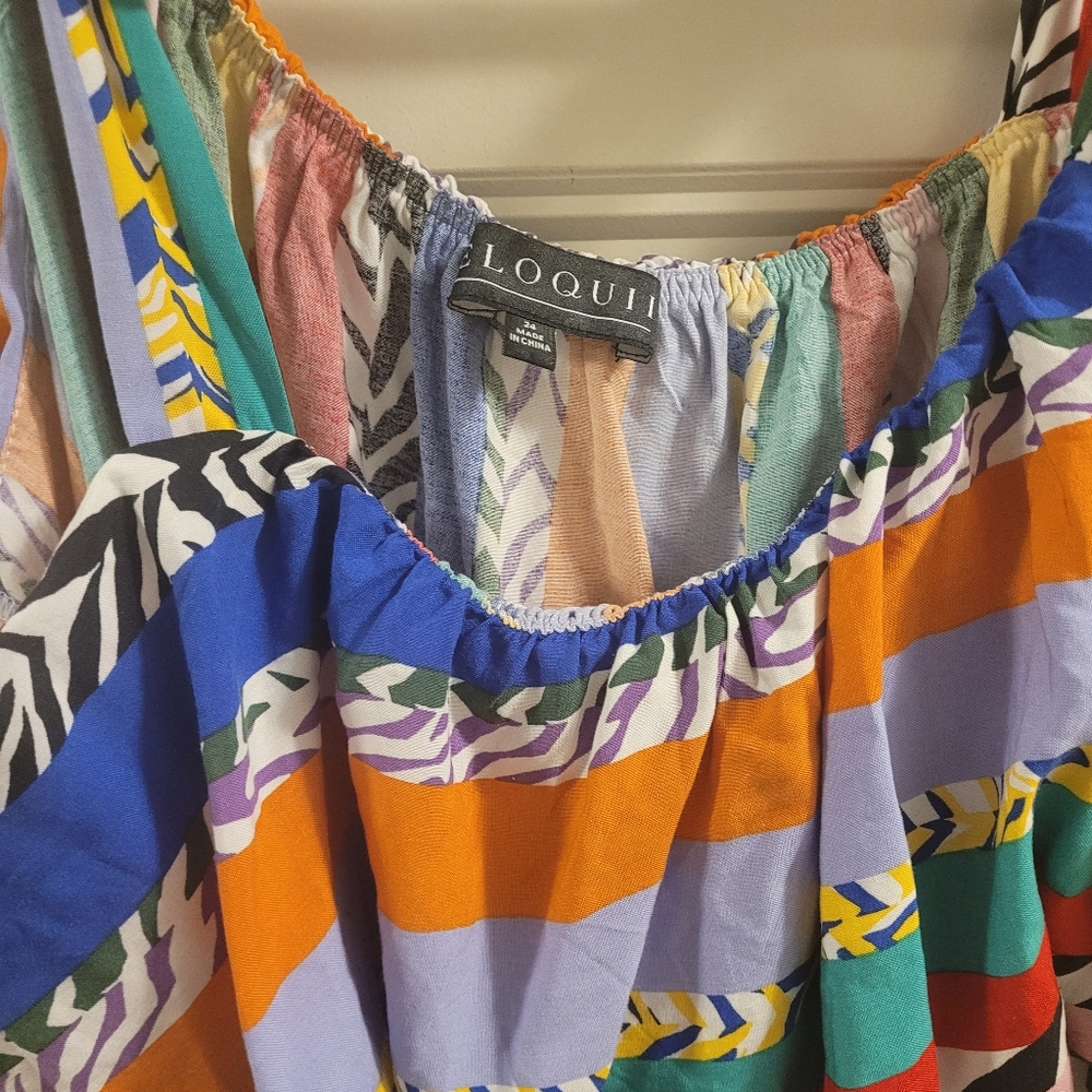 Eloquii Patchwork African Like Print Sundress - image 3